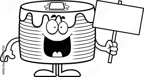 Cartoon Pancakes Sign