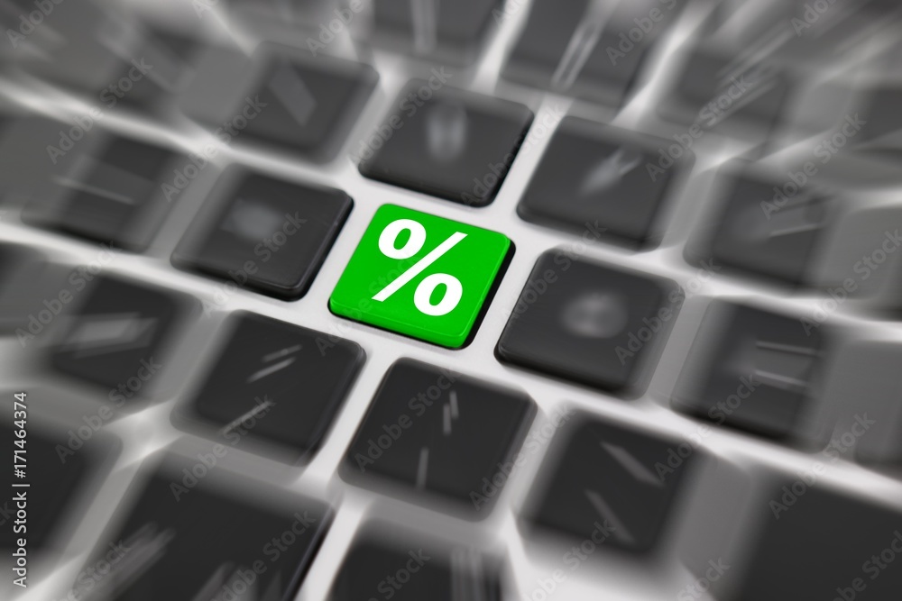 Sale / Rabatt Zeichen auf einer Tastatur Sale / Rabatt Zeichen auf einer Tastatur