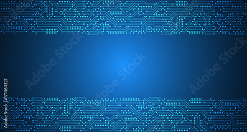 Vector abstract background technology circuit design.