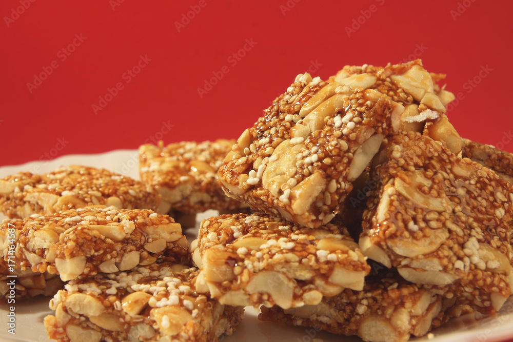 Indian Traditional peanut barfi Indian Traditional peanut barfi