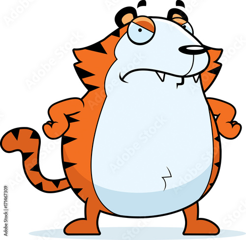 Angry Cartoon Tiger