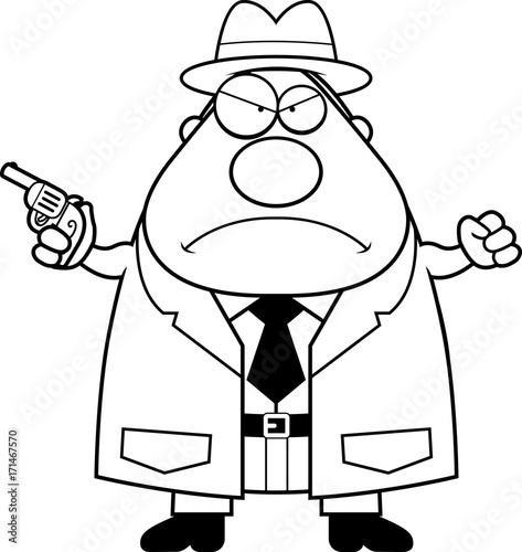 Angry Cartoon Detective