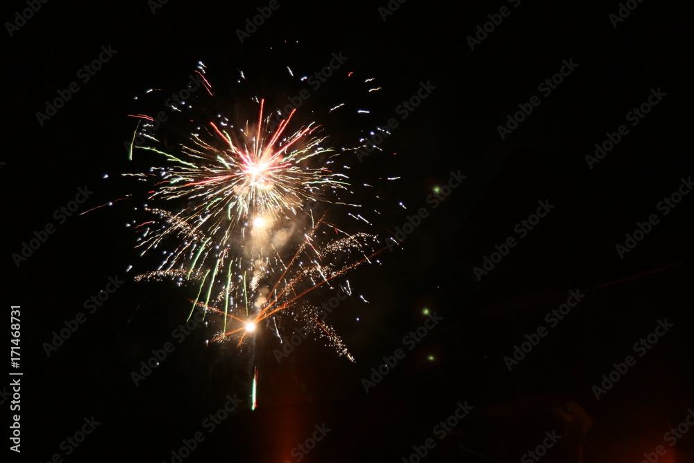 Obraz premium Feu d'artifice en Moselle