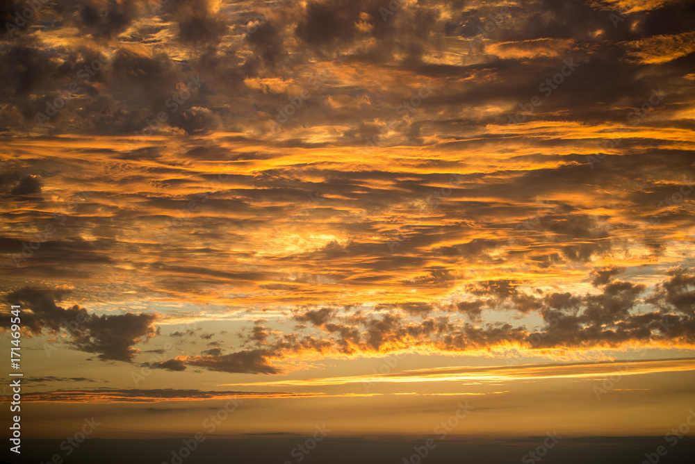 Obraz premium Red orange sky