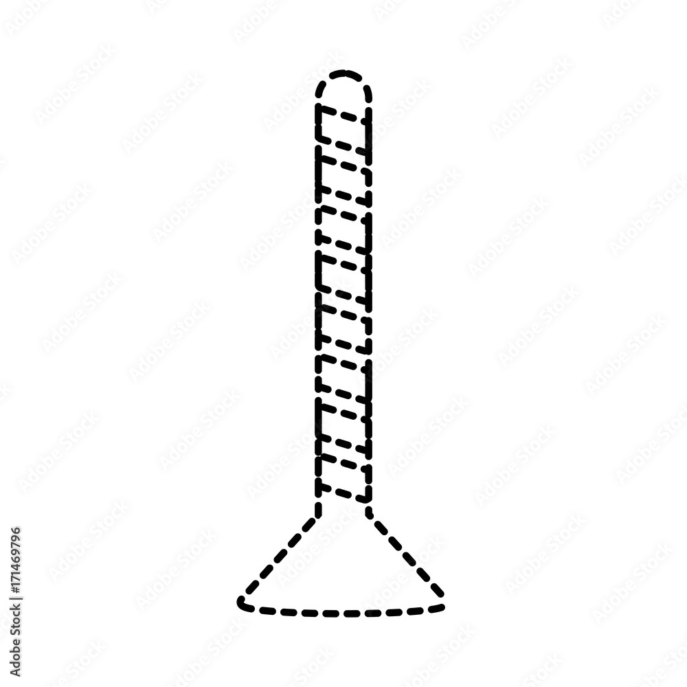 safety pole icon over white background vector illustration