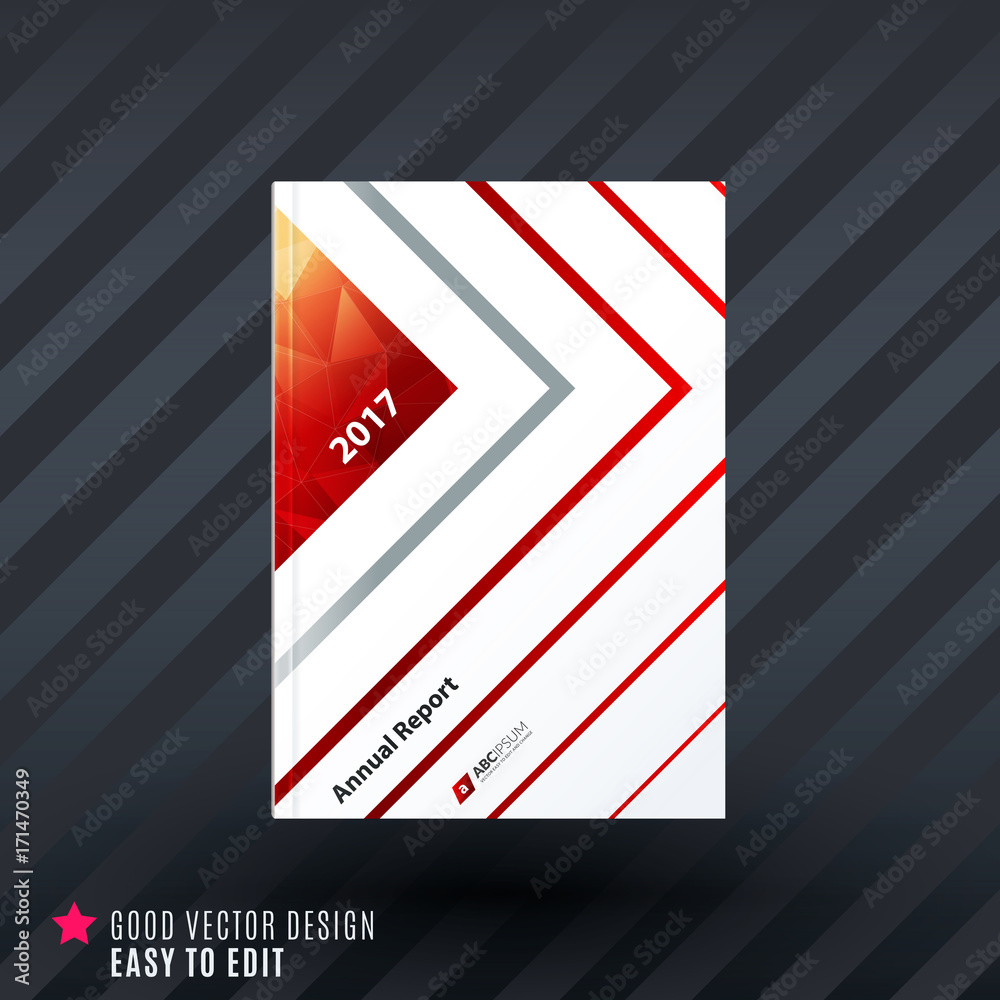 Design of business vector template, brochure, abstract annual report,