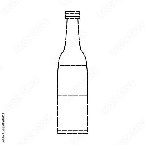 soda bottle with label icon image vector illustration design