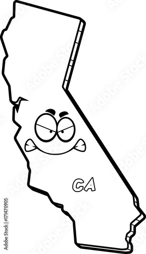 Cartoon Angry California