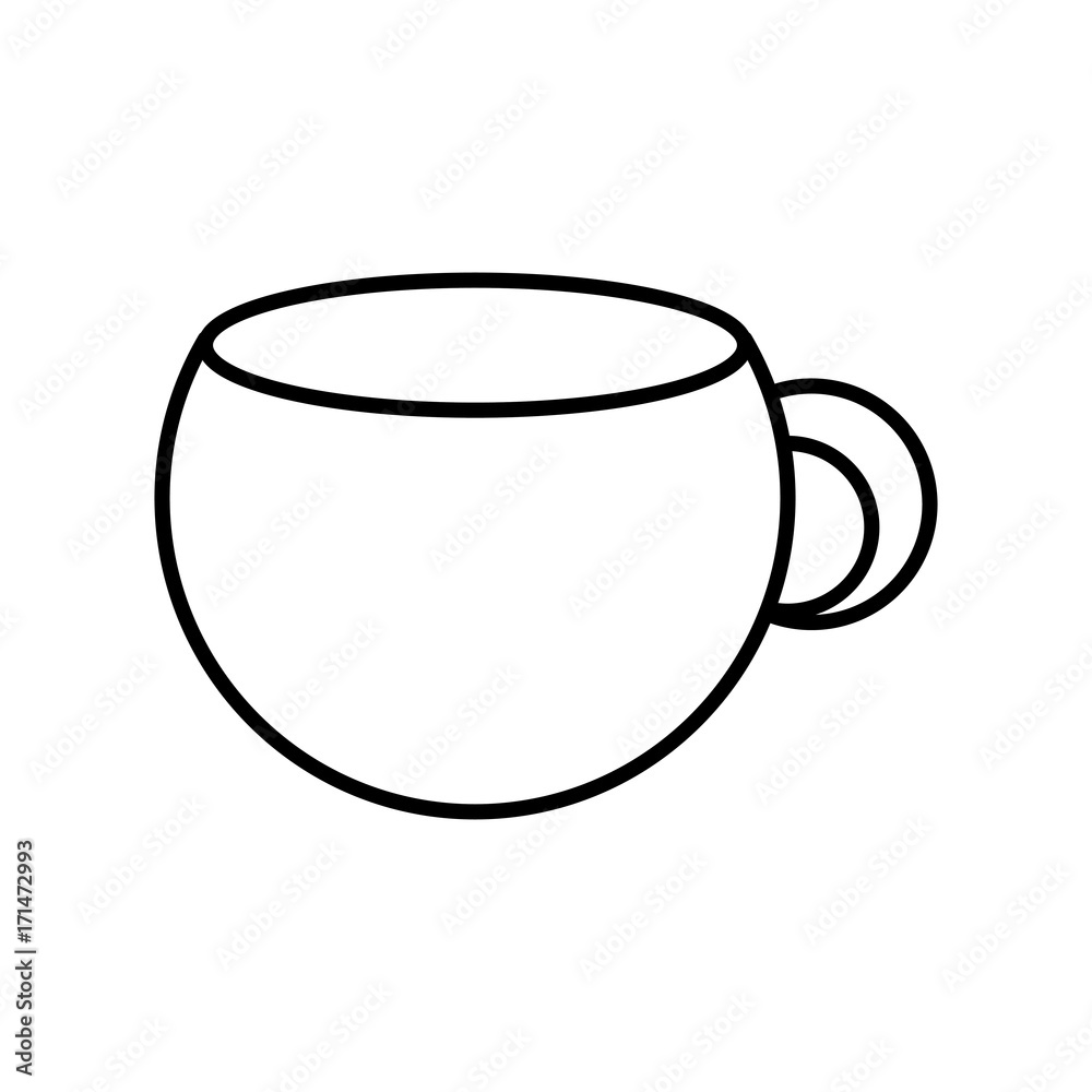 Mug porcelain isolated icon vector illustration graphic design
