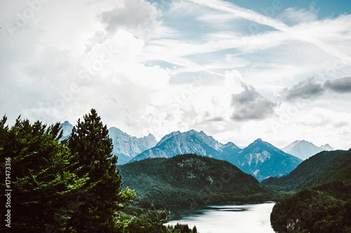 Alpsee Mountain Lake Landscape
