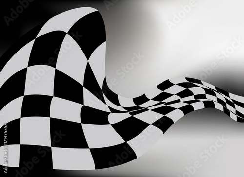 checkered flag background vector race design