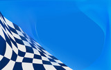 checkered flag background vector race design
