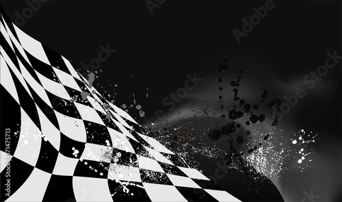 checkered flag background vector race design