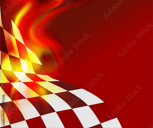 checkered flag background vector race design