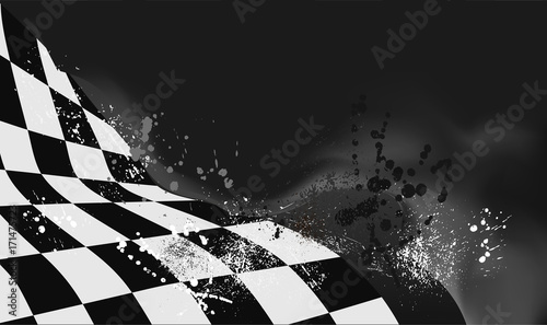 checkered flag background vector race design