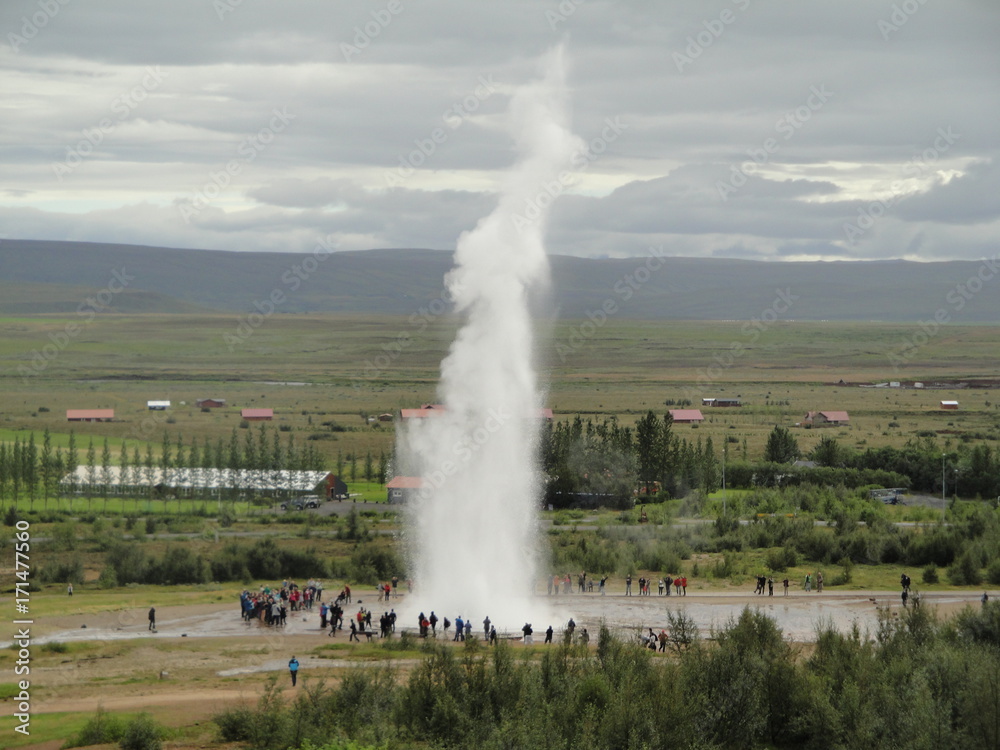 Fototapeta premium Geysir Islande geyser
