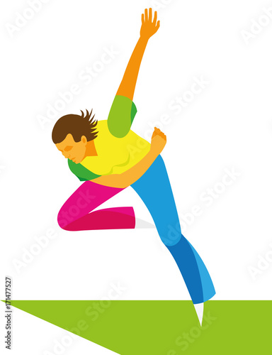 A tall woman sportswoman is a cricketer who far throw the ball