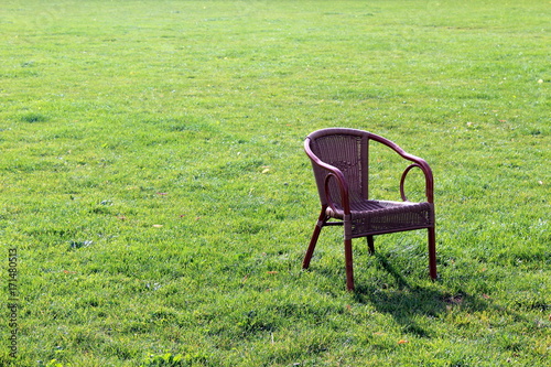 Flechtstuhl auf der Hofgartenwiese in Bonn