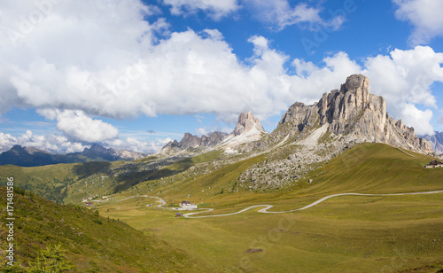 Passo Giau in Dolomites  South tirol  Italy