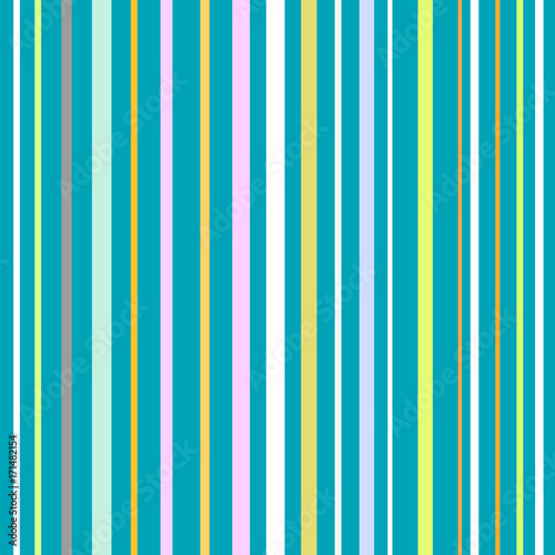 Colorful striped abstract background, variable width stripes. Vertical stripes color line. Design for banner, poster, card, postcard, cover, business card.