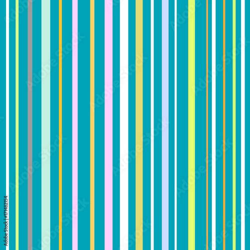 Colorful striped abstract background, variable width stripes. Vertical stripes color line. Design for banner, poster, card, postcard, cover, business card.