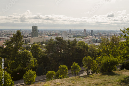 Photography vibrant city of Bratislava, Slovakia city in august