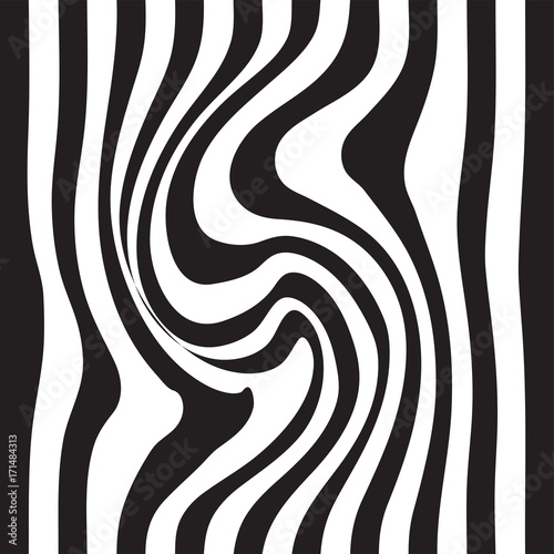 Striped abstract background. black and white zebra print. Vector seamless illustration. eps10