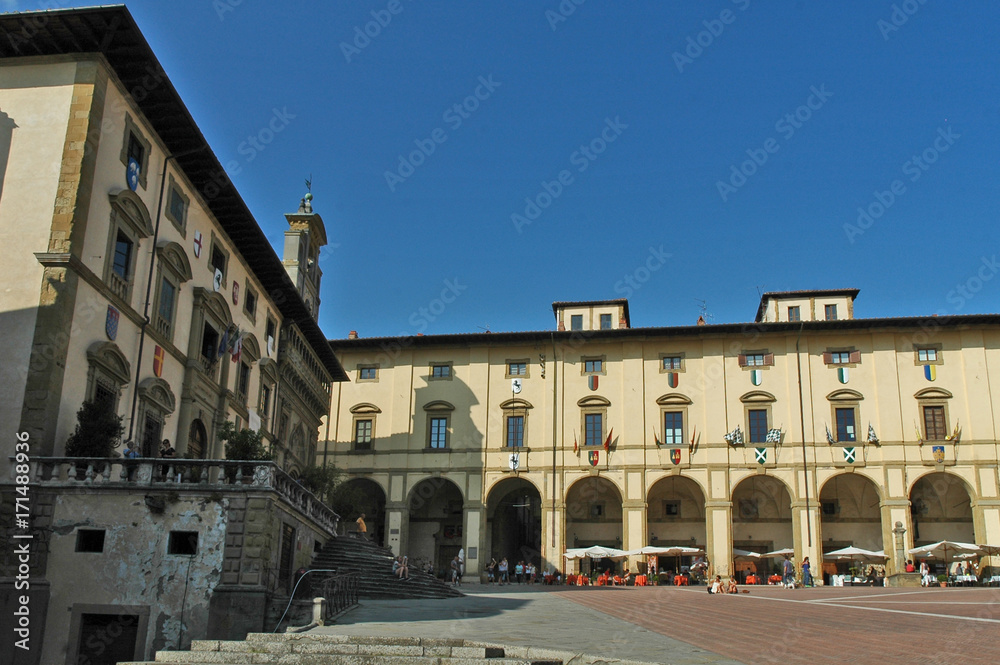 Arezzo, la piazza Grande