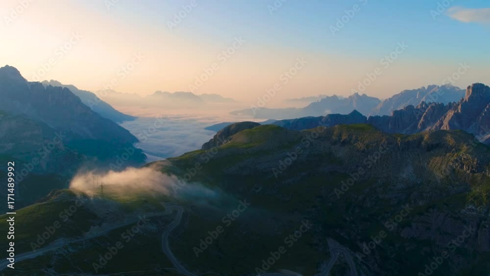 National Nature Park Tre Cime In the Dolomites Alps. Beautiful nature of Italy. National Nature Park Tre Cime In the Dolomites Alps. Beautiful nature of Italy.
