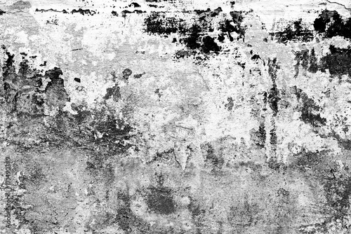 Wallpaper Mural Wall fragment with scratches and cracks Torontodigital.ca