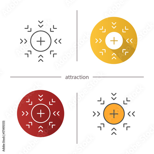 Attraction symbol icon