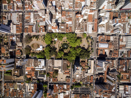 Aerial View of Ribeirao Preto city in Sao Paulo, Brazil © paulovilela
