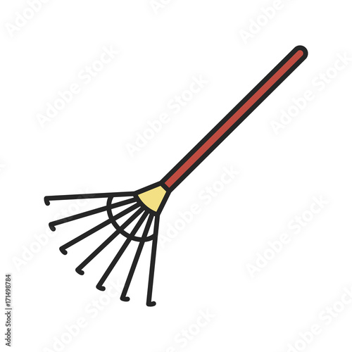Rake color icon