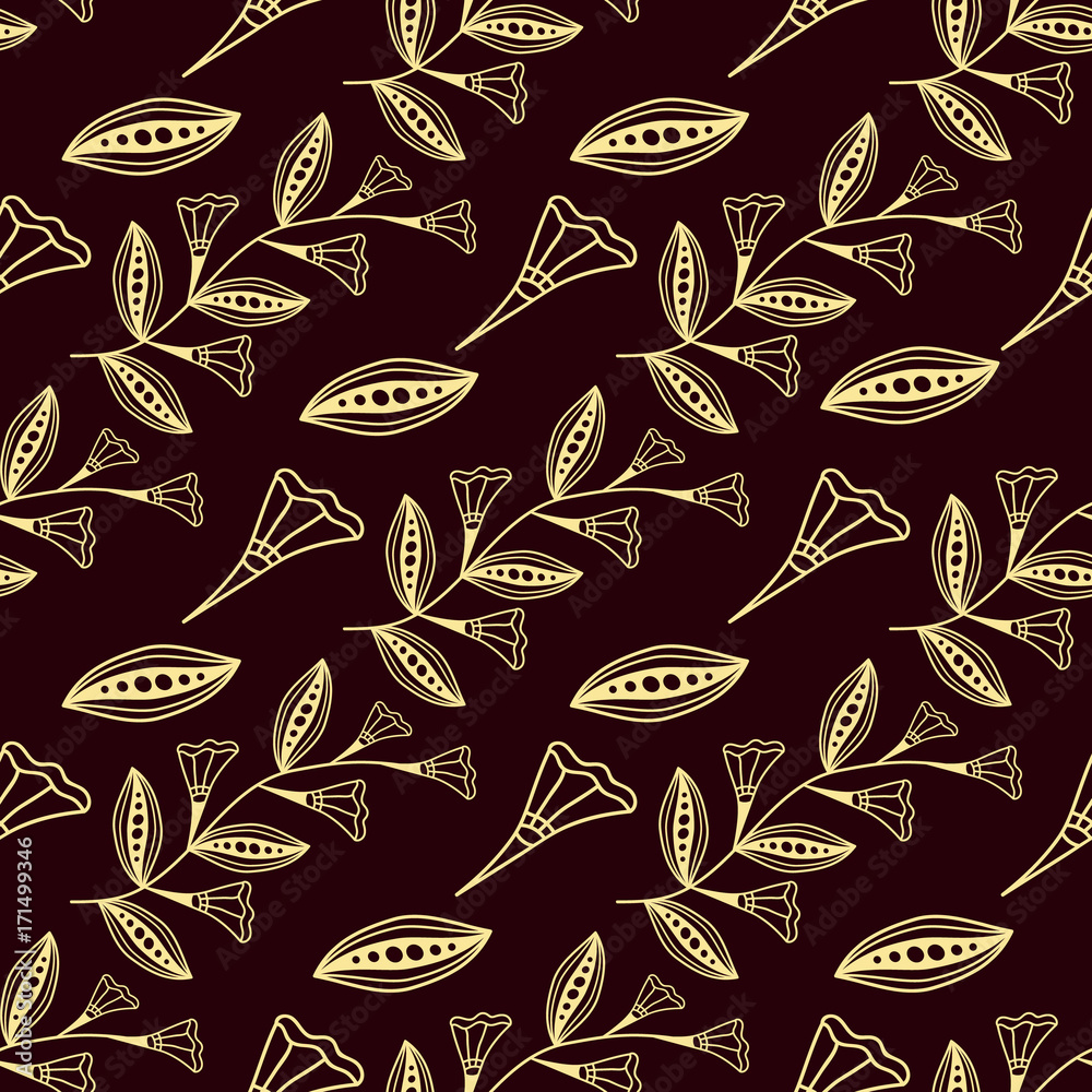Color flower seamless pattern