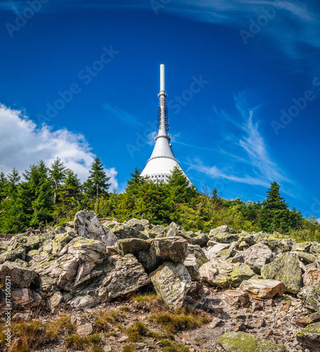 Obraz na płótnie Jested tower, Liberec w salonie