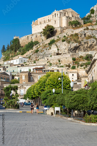 Scicli (Sicily, Italy) - View of the old town. Thanks to its elegant palazzi and churches, and its picturesque shape, it is famously known as the “Baroque Jewel”.