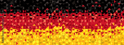 Abstract Germany Flag, German Colors (Vector Art)