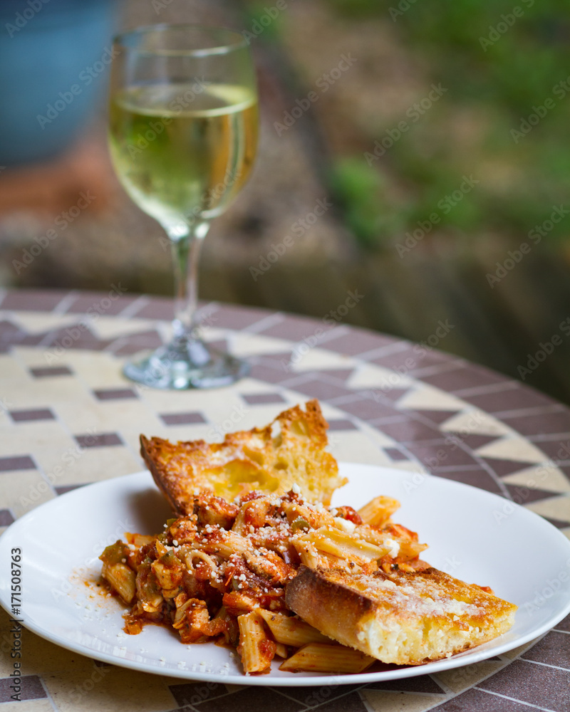 Pasta Dinner with Wine Pasta Dinner with Wine