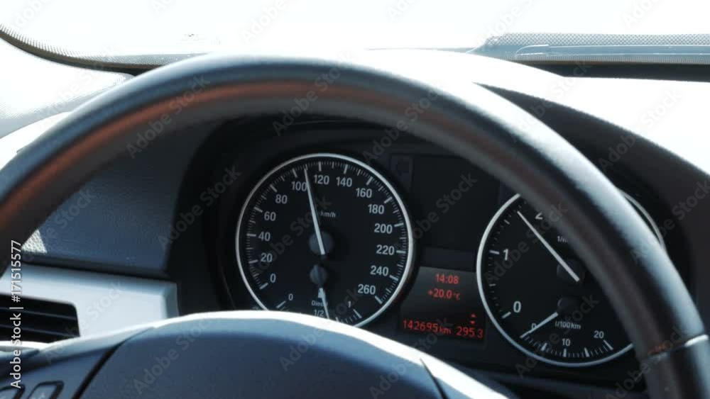 Dashboard in the car Dashboard in the car