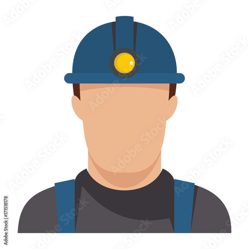 Oil worker flat icon vector illustration for oil design and web isolated