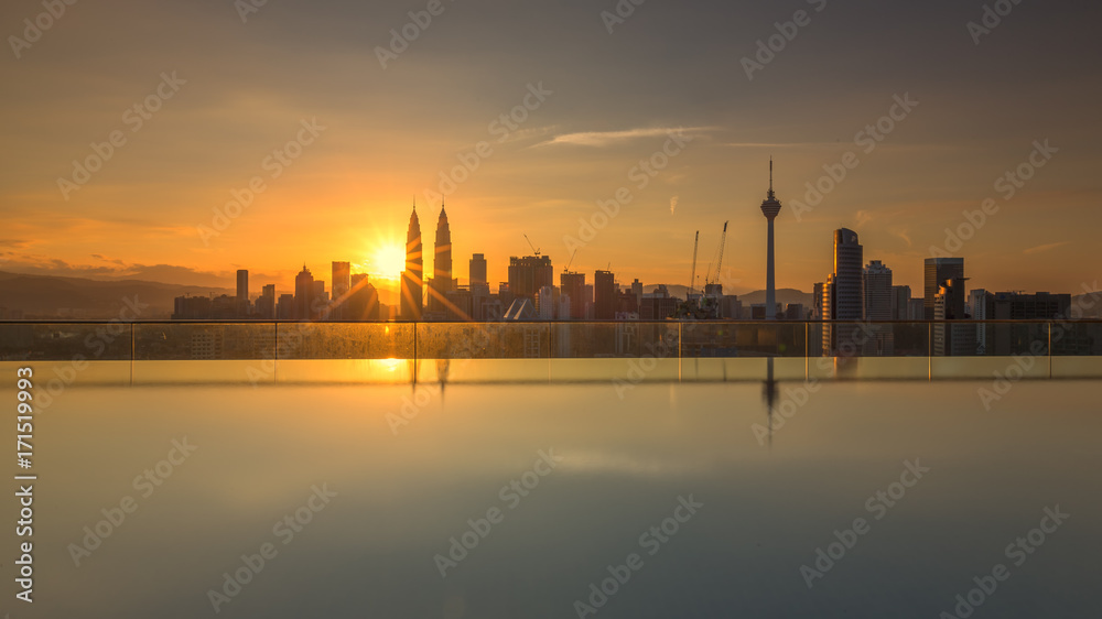 Sunrise of Kuala Lumpur Malaysia