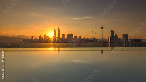Sunrise of Kuala Lumpur Malaysia