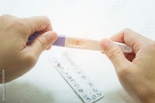 pregnancy test kit.pregnant woman.healthcare concept