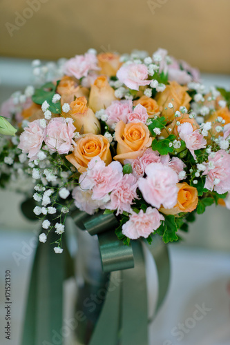 Fototapeta Naklejka Na Ścianę i Meble -  wedding decoration flower background 