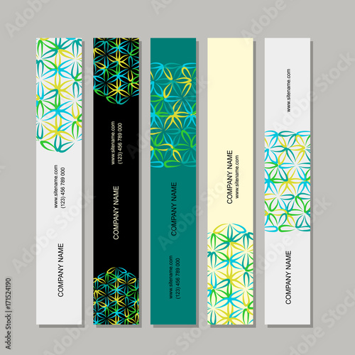 Banners design, flower of life