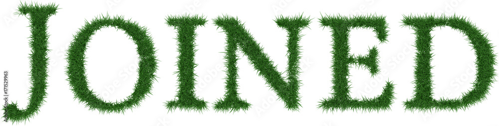 Joined - 3D rendering fresh Grass letters isolated on whhite background. Joined - 3D rendering fresh Grass letters isolated on whhite background.