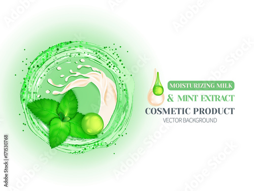 milk and peppermint extract