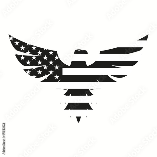 American Eagle in black for web design