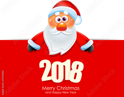 Santa Claus. Merry Christmas and Happy New Year