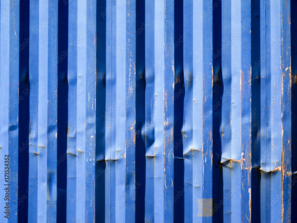 Obraz premium blue riffled wall